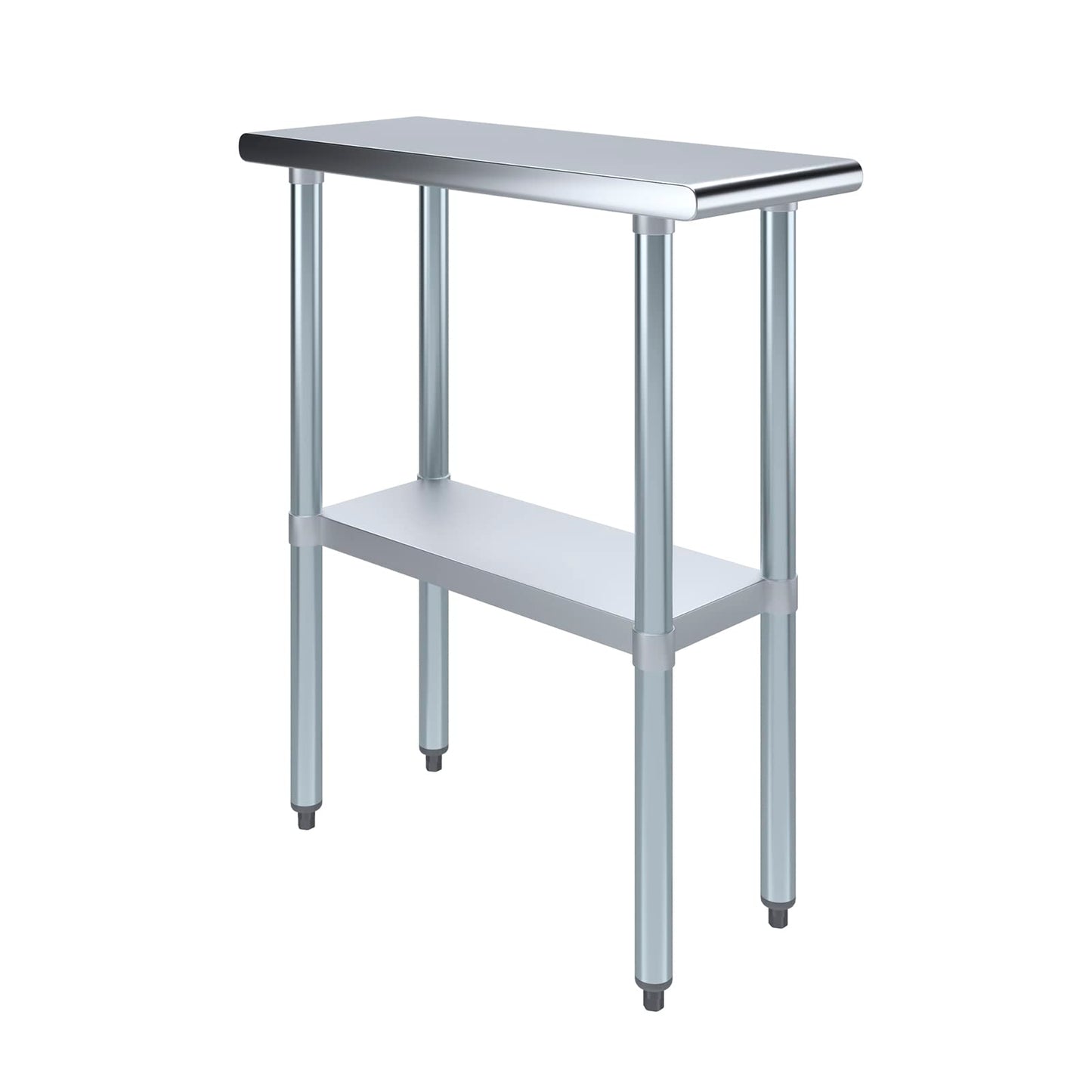 AmGood 30" X 12" Stainless Steel Work Table | Metal Kitchen Food Prep Table | NSF