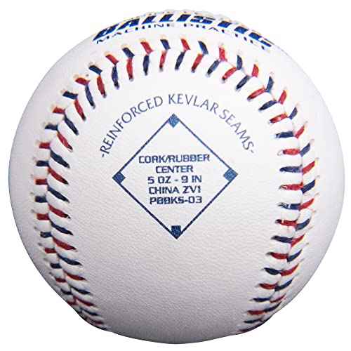 Baden Ballistic Leather Pitching Machine Baseballs | Durable Leather Construction for Consistent Performance, 12-Pack