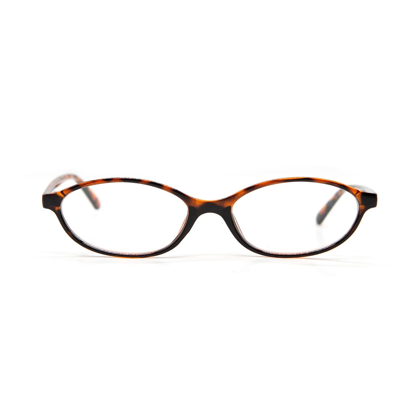 Ljczka Oval Blue Light Blocking Glasses For Women Men Retro Small Oval Frame Y2K Cat Eye Computer Eyeglasses Clear Lens (Tortois