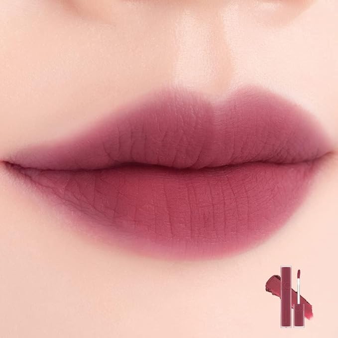 rom&nd BLUR FUDGE TINT 07 Cool Rose Up | Velvety Matte Lip Stain for Blurred K-Beauty Effect | Lightweight, Non-Drying Plum Rose Liquid Lipstick