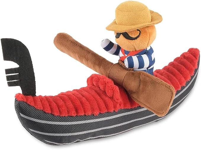 P.L.A.Y. PET LIFESTYLE AND YOU P.L.A.Y. Cute Plush Dog Toys - Totally Touristy Landmark Themed Durable Squeaker Chew Toy, ...