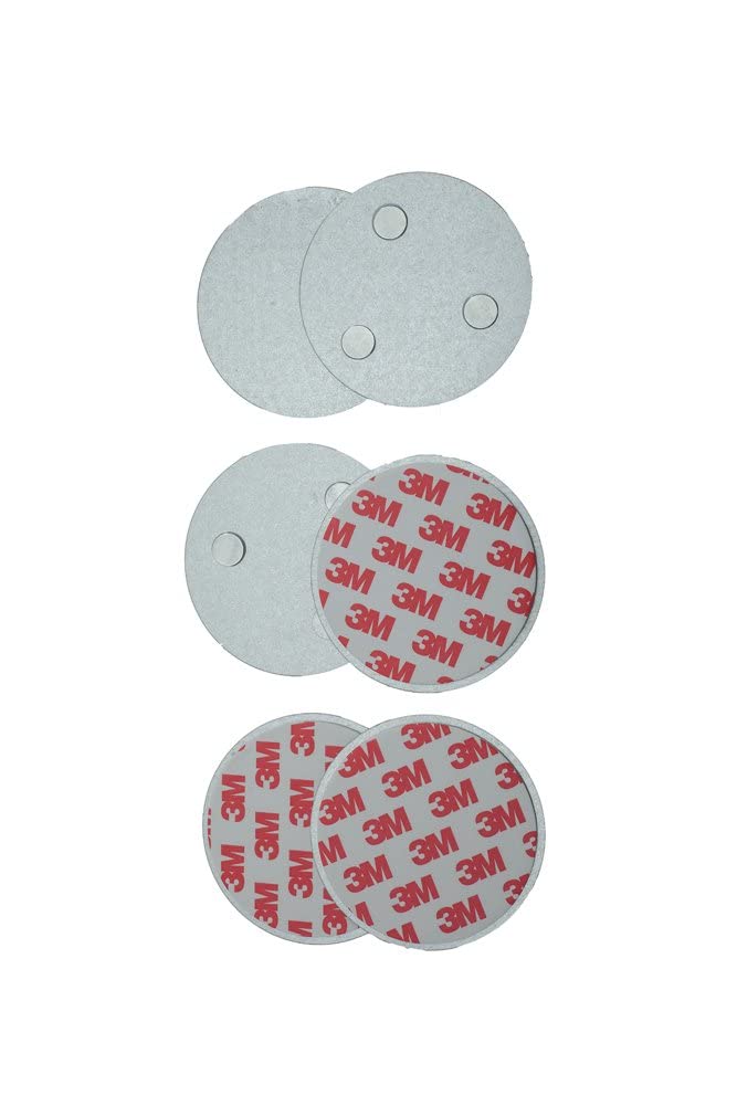 meioro Magnetic Smoke Detector Installation Tool,Quick and Easy Fastening Ceiling Mounted Kit for Smoke Alarm Ø 70mm,No Need Drill 10 Seconds Install Smoke Sensors(2 pcs)