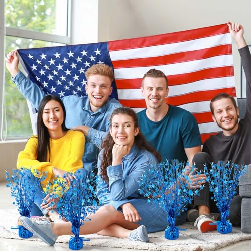 Crowye 18 Pcs Foil Spray Centerpiece Valentine's Day Table Decoration Winter Party Star Burst Metallic Table Centerpieces ...
