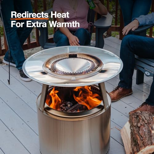 Solo Stove Bonfire Heat Deflector - Enhance Warmth and Comfort for Your Fire Pit - Durable 304 Stainless Steel - Maximizes...
