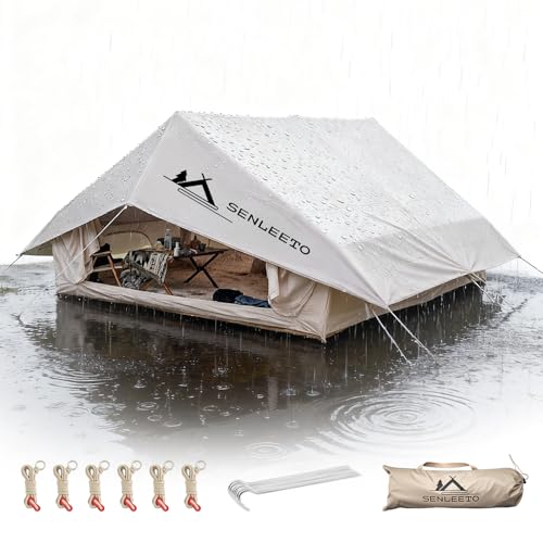 10‘ x 13’ Rain Fly Fits for 6-8 People, 4 Season Waterproof and Ultralight Survival Tent Shelter Awning Sunshade Cloth, Ea...
