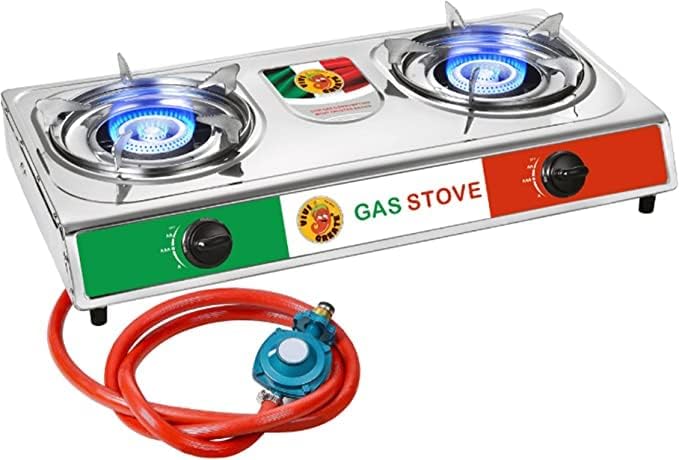 Green Bear USA - Vivi-create Outdoor Stove, Camp Stove, Quemador,Stainless Steel Stove, Double Burner Stove. Table propane...