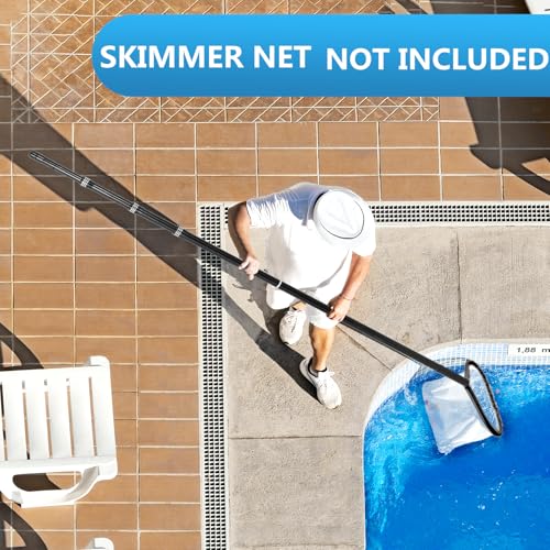 Bwrfoih Swimming Pool Pole Carbon Fiber，Pool Skimmer Pole Telescopic Swimming，Pool Cleaning Pole, Advanced Adjustable Tele...