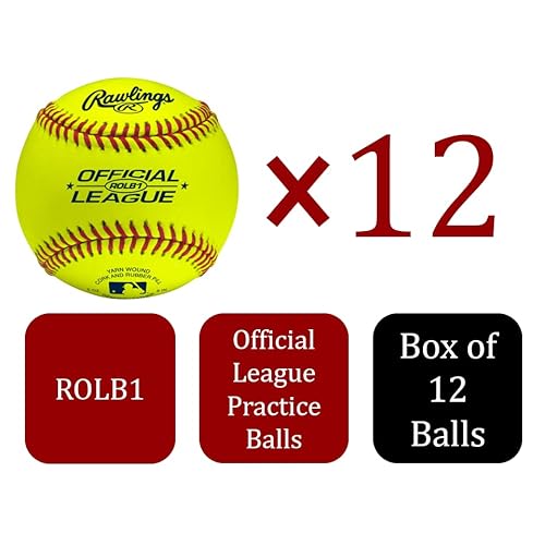 Rawlings | Official League Practice Baseballs | Optic Yellow | Multiple Count Options