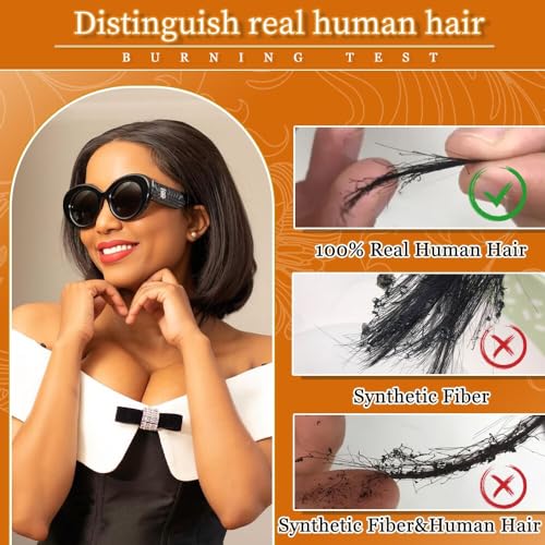 Bob Wig Human Hair Glueless 99J Burgundy 14 Inch 9x6 HD Lace Front Glueless Wigs Human Hair Pre Plucked Pre Cut 200% Density Straight Bob Wigs for Black Women