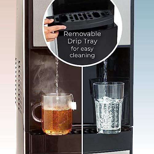 Igloo Bottom Loading Water Cooler – Hot, Cold, & Room Temperature Dispenser – Stainless Steel, Holds 3 & 5 Gallon Jugs, Ch...