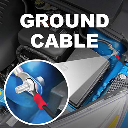 BOSS Audio Systems KIT2 8 Gauge Complete Car Amplifier Installation Wiring Kit with Power Cables, Ground Cables, Turn-On W...