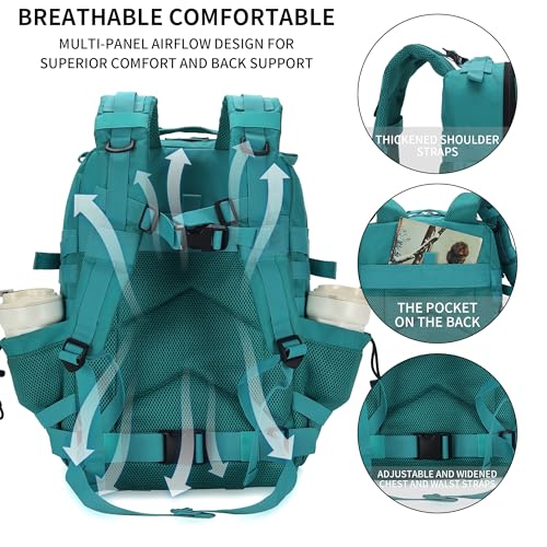 Military Tactical Backpack 45L/25L 3 Day Assault Pack Molle Daypack Hiking Backpack for Men and Women
