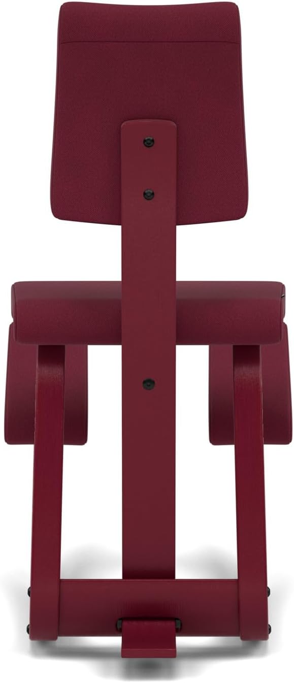 Varier Variable Plus Ergonomic Kneeling Chair with Backrest Monochrome Plum| Active Sitting Posture Support Home Office Desk Chair | 10 Year Guarantee