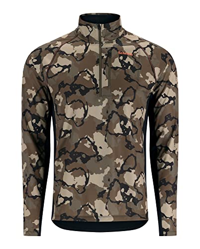 Simms Men's Challenger Solar Half-Zip - All-Season UPF 30+ Sun Protection, Quick-Drying for Fishing, Hiking & Casual Wear