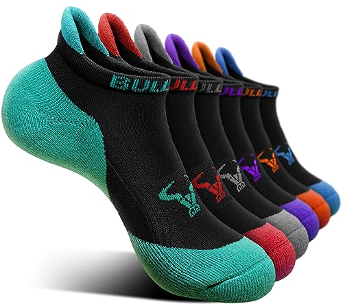 Socks For Women 6Pairs-Womens Athletic Ankle Socks No Show Cushioned for Walking Running-Compression Arch Support