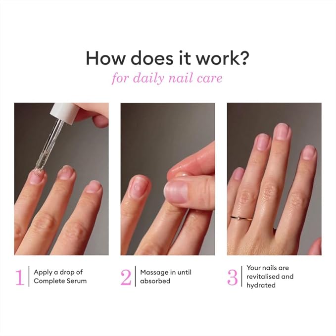 Manucurist - Complete Serum, Care for Damaged Nails and Cuticles, Hydrates and Regenerates Nails which Break Easily, Non-Greasy Gel Texture, Up to 86.5% Bio-sourced, Made in France, 0.5 fl oz