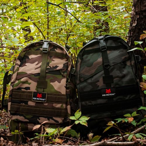 FOX OUTDOOR PRODUCTS Large Transport Pack | 37L Tactical Backpack with Compression Straps, Hydration Pocket & Modular Webbing