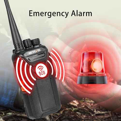 Retevis RT27V MURS Radios, Walkie Talkies with Earpiece, Long Range, Rechargeable, Low-Traffic Channel, Durable, Two Way Radios for Hunting Camping Farm£¨2 Pack£©