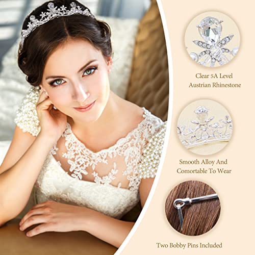 Oriamour Crystal Tiaras and Crowns Headband For Women Birthday Pageant Wedding Prom Princess Crown Bridal Tiara With Clear...