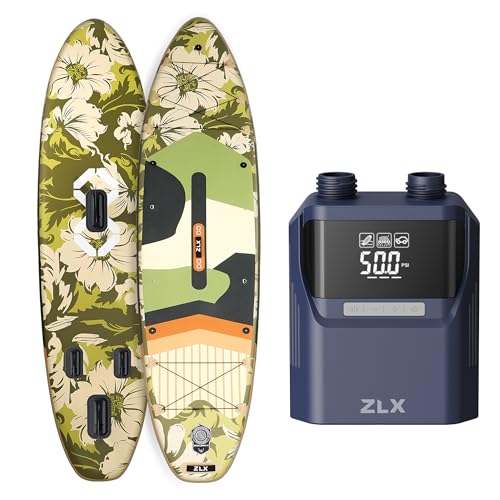 ZLX 11'6 x 35 Inflatable Stand Up Paddle Board with 50PSI Paddle Board Pump