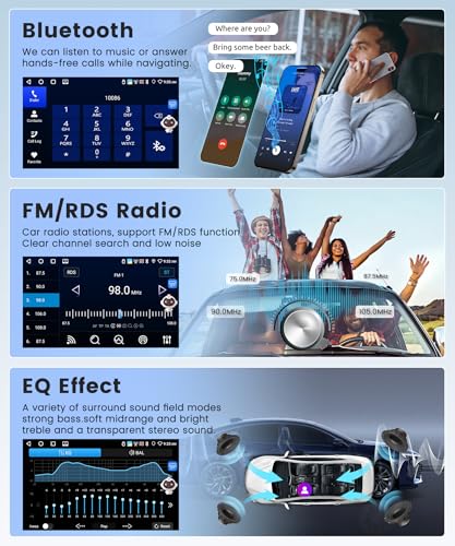 4Core 4G+64G Android 15 Car Radio for Toyota Corolla 2009-2013 Car Stereo Wireless Carplay, Rimoody 9'' HD Touchscreen Mir...