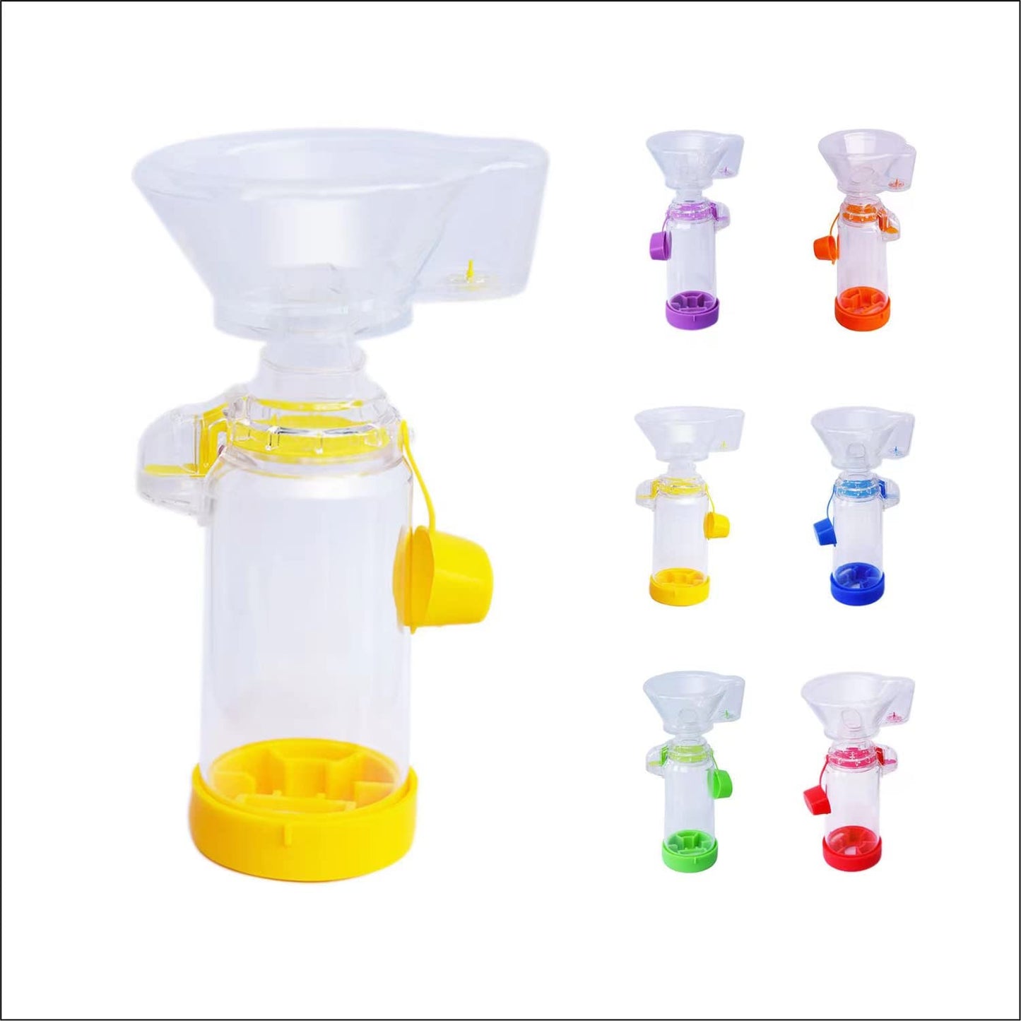 Ramixi Inhaler Spacer for Adult and Kids NESSI OTC SPACER (Yellow/Kids)