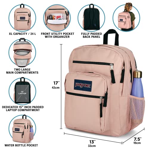 JanSport Laptop Backpack - Computer Bag with 2 Compartments, Ergonomic Shoulder Straps, 15” Laptop Sleeve, Haul Handle - C...