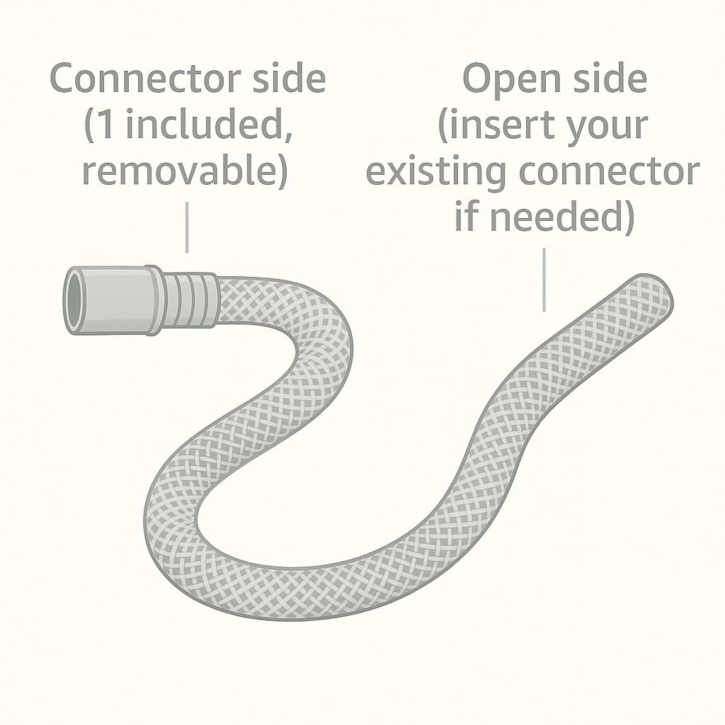 REM Air System Replacement air Mattress Hose Compatible with Leading Brands (Sleep Number & Select Comfort) Fits Common 3/8" valves | Hose length: 5 feet