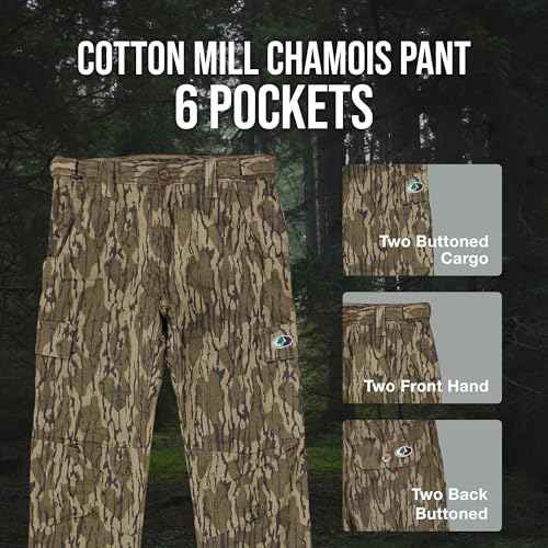 Mossy Oak Mid-Weight Chamois Camo Hunting Pants for Men