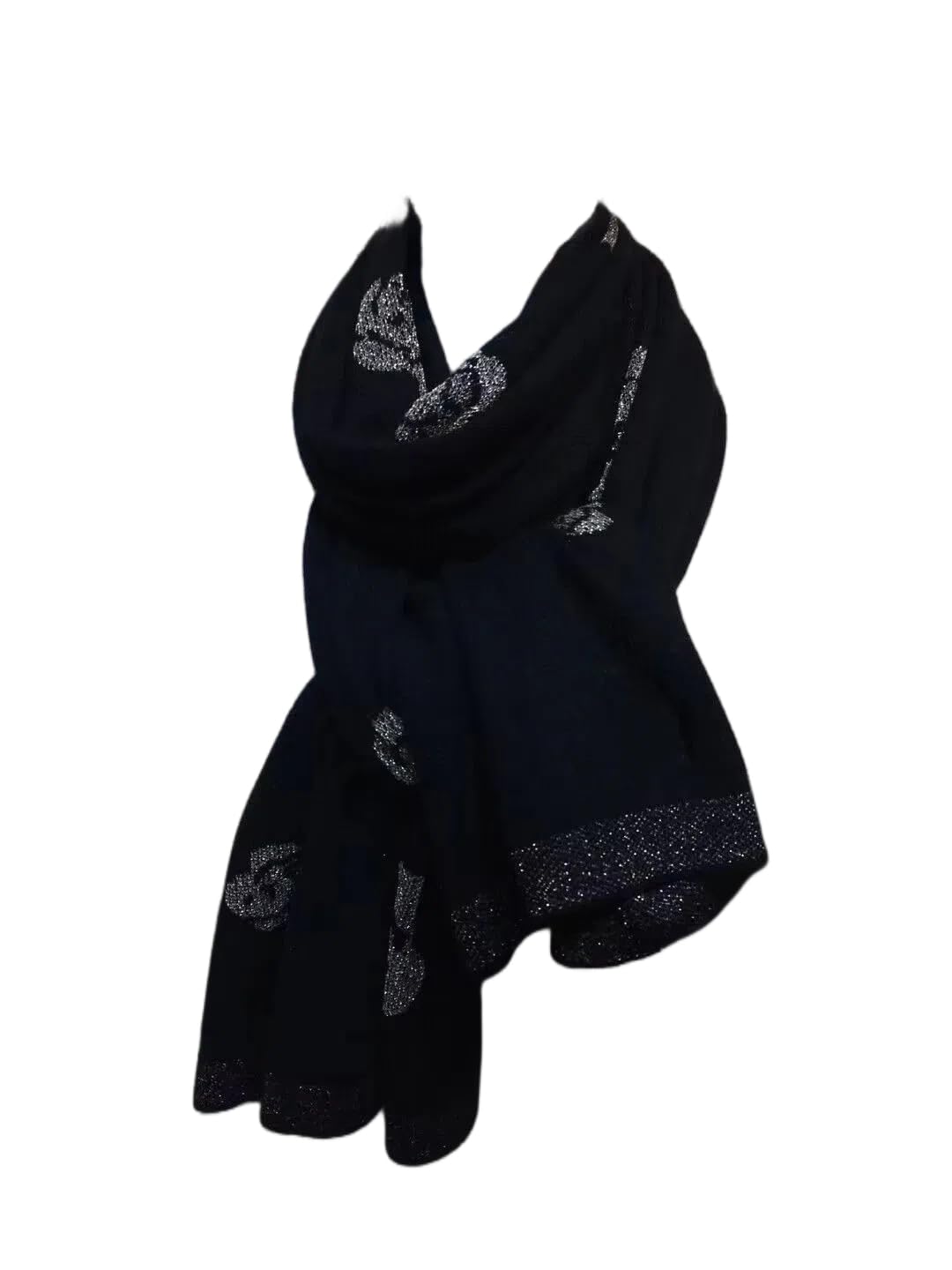 Scarf for Women (A-black, 70.87" x 25.6")