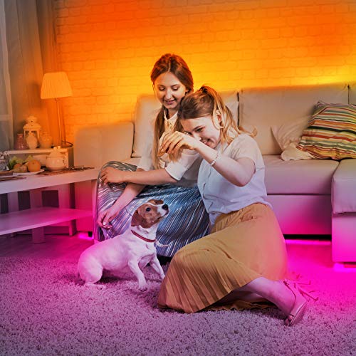DAYBETTER Led Strip Lights Waterproof, 32.8ft(2 Rolls of 16.4ft) Led Tape Lights Color Changing 300 LEDs Light Strips Kit ...