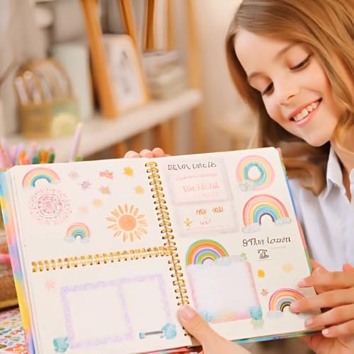 OIHEW DIY Journal Kit for Teen Girls, Stationary & Diary Set with Stickers,Make Your Own Art Crafts Journaling Kit for Twe...