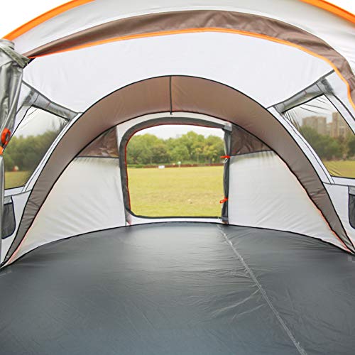 EchoSmile Instant Pop Up Camping Tent, 2/4/6 Person, Easy Setup Tent, Water Resistant Dome, Portable with Carry Bag