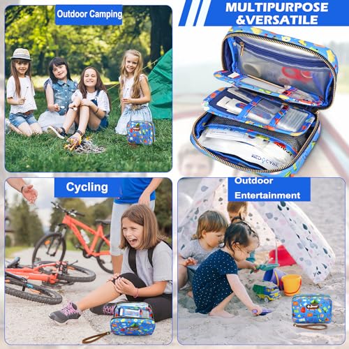 Portable Travel First Aid Kit for Kids and Adults, 143 Pieces All-Purpose Emergency First Aid Kit for Home, Car, Diaper Ba...