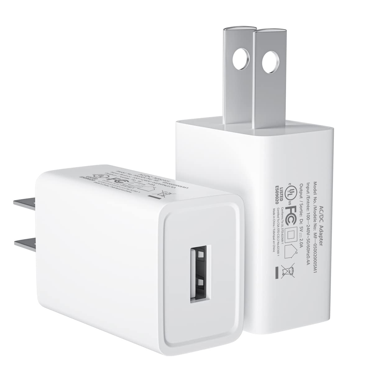 2Pack 5V 2A Usb Charger For Wyze Cam,Wyzecam Pan,Oculus Go,Kasa Cam,Dropcam,Nest Cam,Cloud Cam,Yi Dome Ip Security Camera Charge