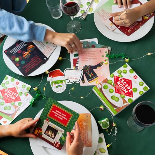 Talking Tables Christmas Themed Kids Escape Room Game Sprout Edition | Xmas Family Fun Tabletop Games to Play Over Dinner or Secret Santa Stocking Filler Present Idea