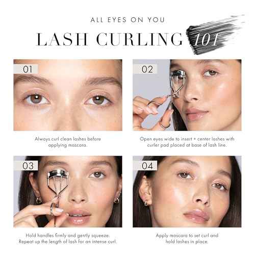 Tweezerman Classic Eyelash Curler with Refill Pads - Makeup Eyelash Tool for all Eye Shapes