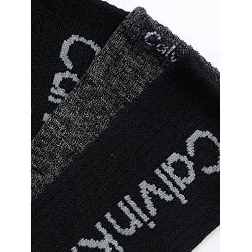 Calvin Klein Mens Crew Socks - 10 Pack Cushioned Athletic Performance Breathable Running and Sports Crew Socks for Men