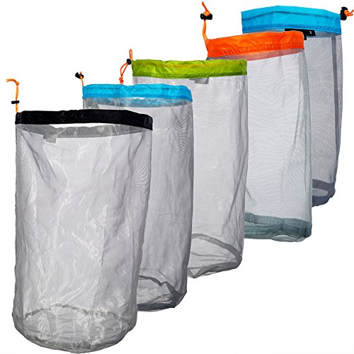 VGEBY1 Mesh Storage Bag, Ultra-Light Mesh Outdoor Camping Mesh Bag Premium Travel Storage Organize Bag