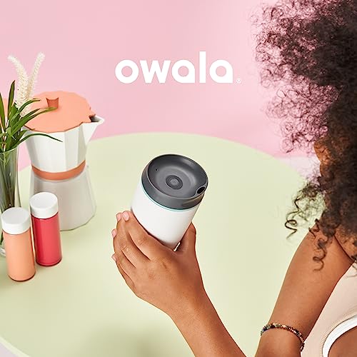 Owala SmoothSip Insulated Stainless Steel Coffee Tumbler, Reusable Iced Coffee Cup, Hot Coffee Travel Mug, BPA Free, 20 o...
