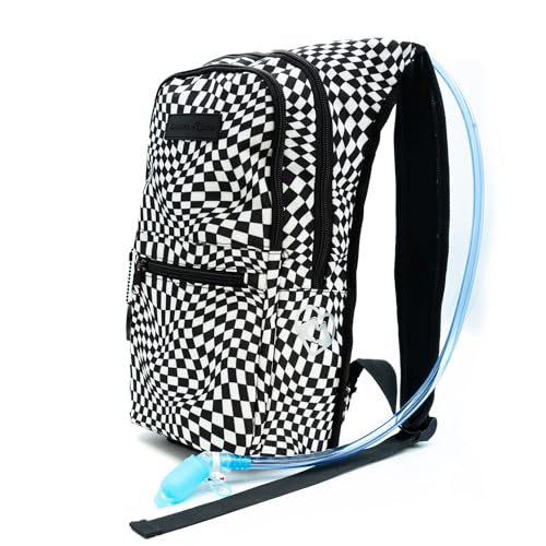 Kandies World Reflective Festival Hydration Pack - 2L Hydropack for Raves, Hiking, Biking, Running, and More (with Anti-Th...
