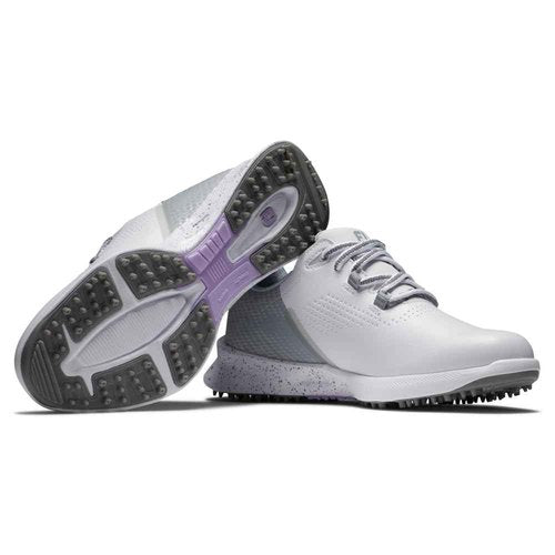 FootJoy Women's FJ Fuel Previous Season Style Golf Shoe, White/Grey/Lilac, 7