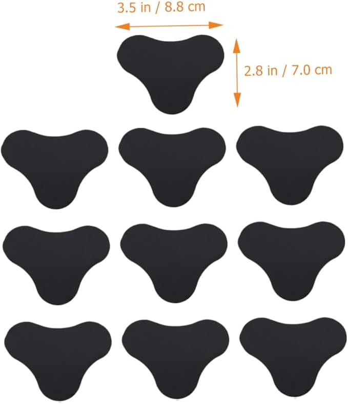 10Pcs Reusable Washable Rug Tape Grippers Non-Slip Double-Sided Carpet Stickers for Hardwood Floors Area Rugs Mats Prevent Curling Sliding Safe Home Use