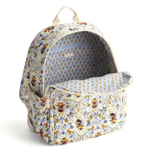 Vera Bradley Women's Bancroft Backpack - Premium Cotton, Bee Garden, One Size