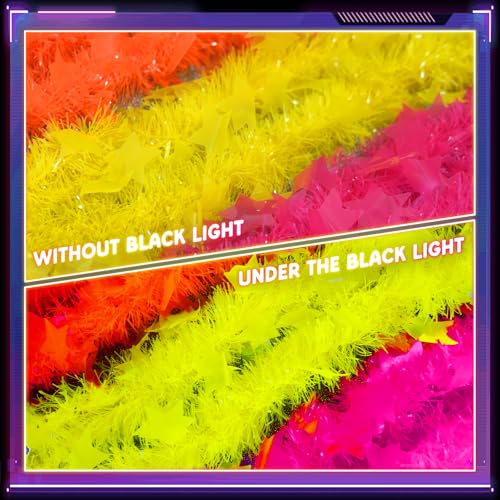 Mega-L 12 Pcs Glow in The Dark Party Necklace, Glow in The Dark Party Supplies, Neon Fluorescent Blacklight Necklace Party...