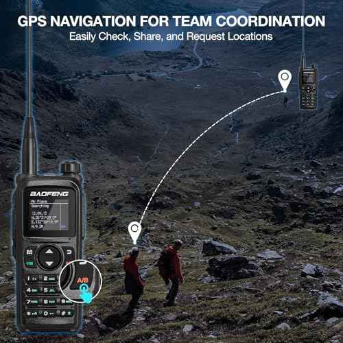 BAOFENG UV-28 Plus Ham Radio Handheld with GPS & APP Programming, 10W Long Range Dual Band Two Way Radio, FM Aviation NOAA Receiver, Frequency Copy, 1000CHs ¡¼Dual 2200mAh Batteries+Speaker Mic¡½