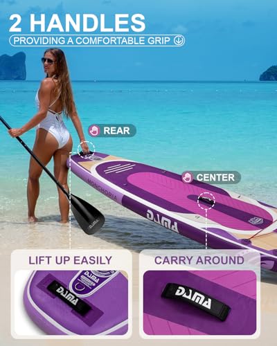 DAMA 11'*34"*6" Stand Up Paddle Board, Inflatable Paddle Board,Inflatable Paddle Boards for Adults w/a Wide, Smooth and No...