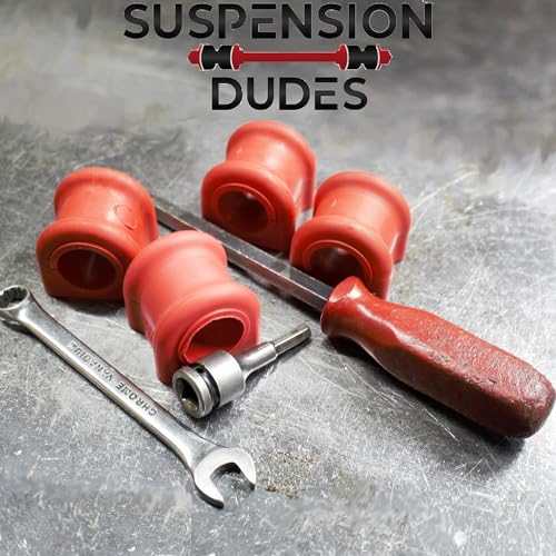 Suspension Dudes PAIR Front Sway Bar CODE RED Bushing Kit FITS Avalanche, Suburban, Escalade, Savana, Sierra, Silverado, T...