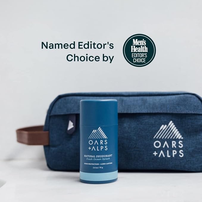 Oars + Alps Deodorant for Men & Women, Aluminum Free Deodorant for Men, Dermatologist Tested, Clean Ingredients, Non Toxic, Vegan, Long Lasting, Odor Protection, Variety Pack 3pk, 2.6oz