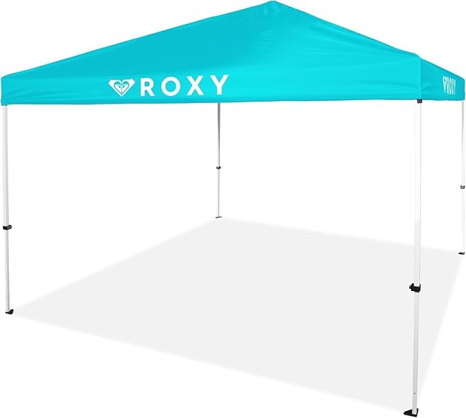 Roxy 10x10 Pop Up Canopy – UPF 50+ Outdoor Beach Tent with One-Push Setup – Portable Shade Shelter for Beach, Tailgate, Fe...